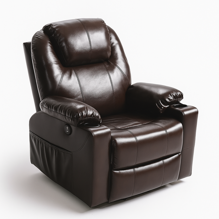 LuxLift Valor Genuine-Leather Power-Lift Recliner